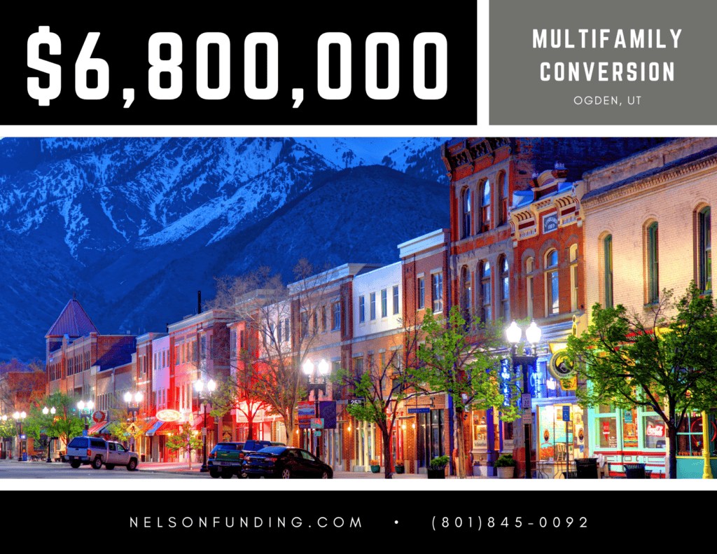 Nelson Funding deal graphic: $6,800,000, multifamily conversion