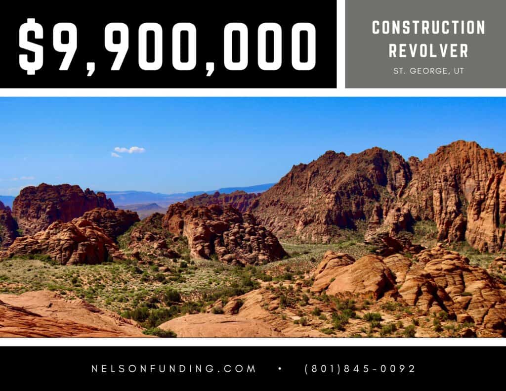 Nelson Funding deal graphic: $9,900,000, construction revolver