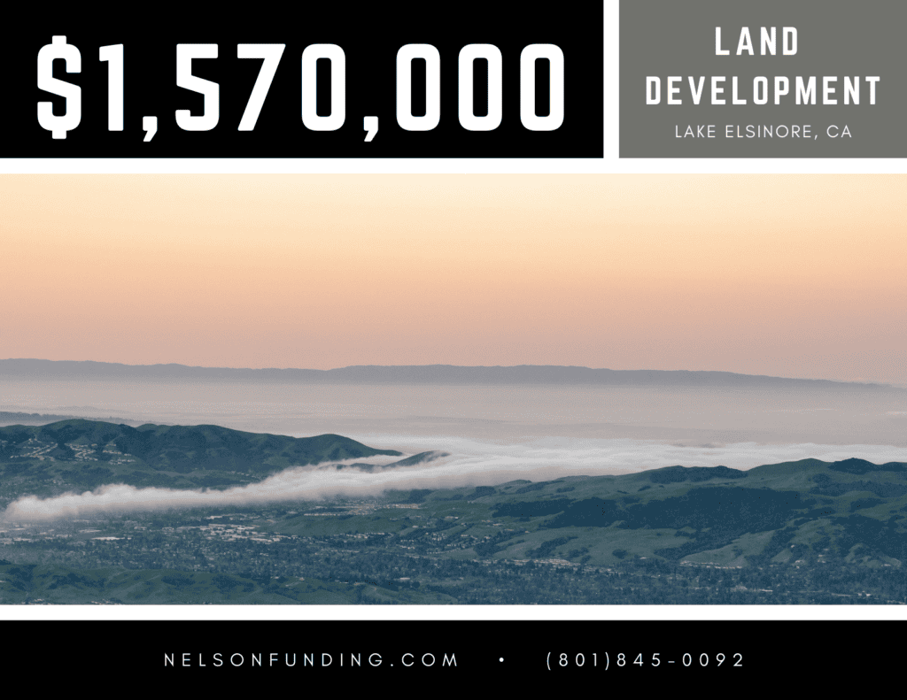 Nelson Funding deal graphic: $1,570,000, land development