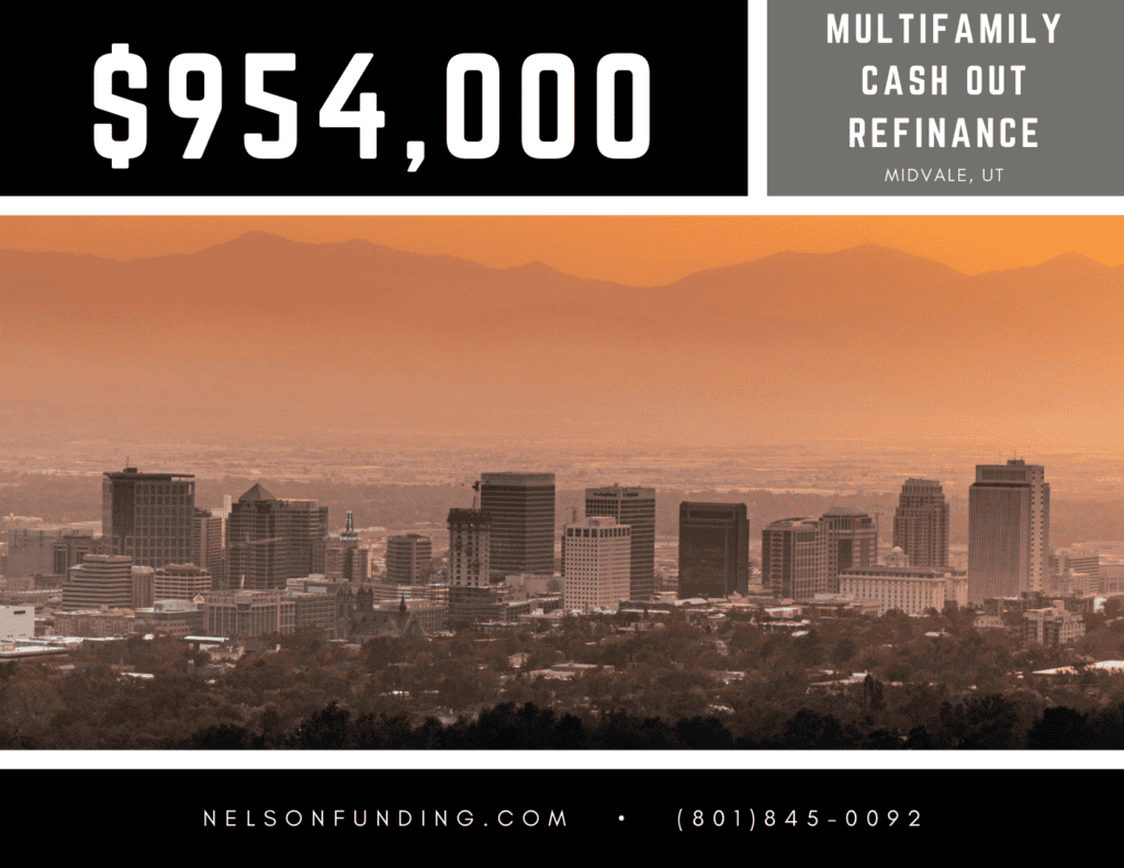 Nelson Funding deal graphic: $954,000, multifamily cash out refinance