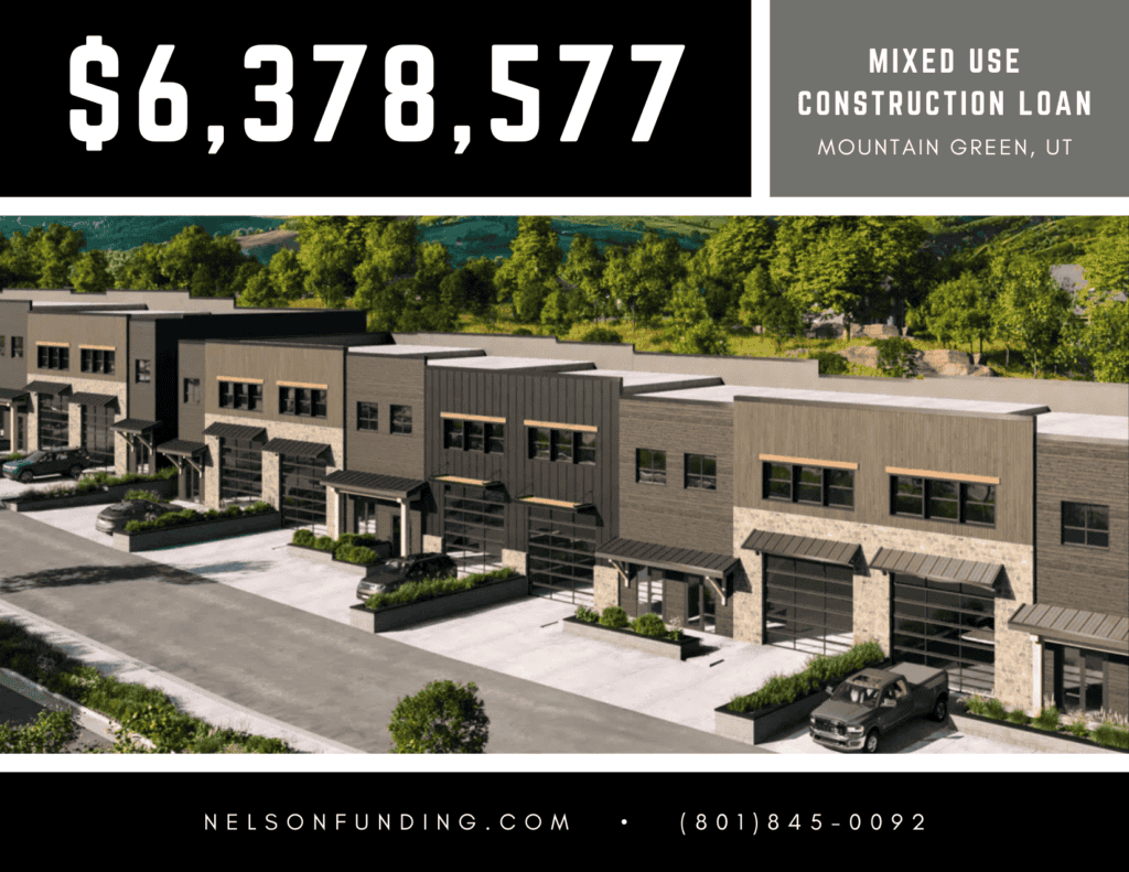 Nelson Funding deal graphic: $6,378,577, mixed use construction loan