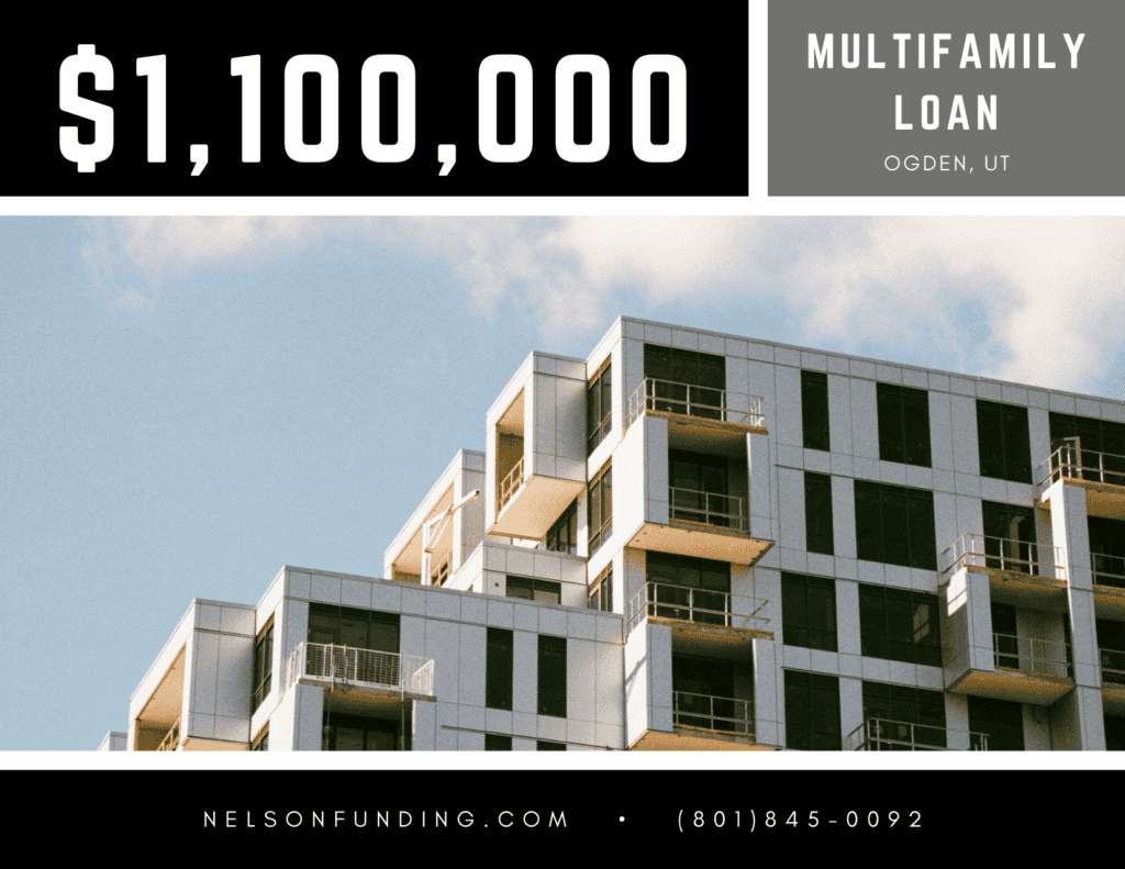 Nelson Funding deal graphic: $1,100,000, multifamily loan