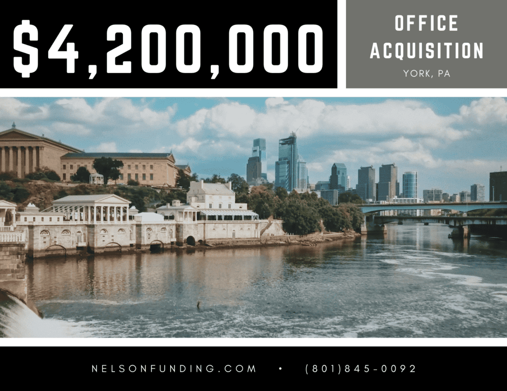 Nelson Funding deal graphic: $4,200,000, office acquisition