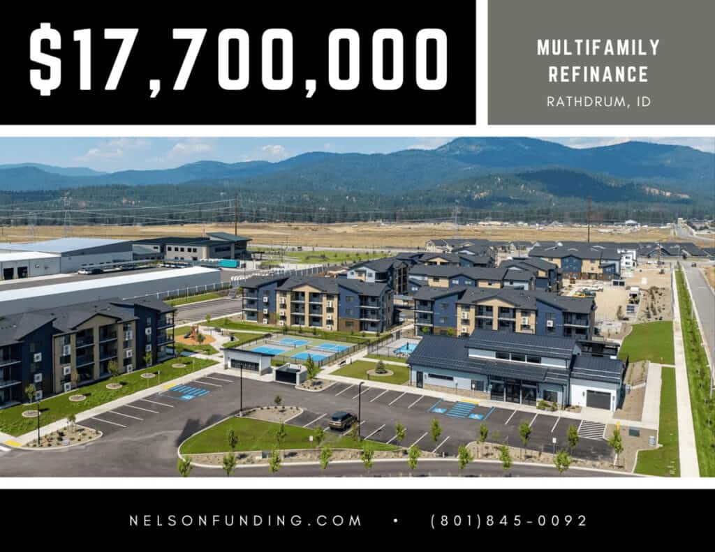 Nelson Funding deal graphic: $17,700,000, multifamily refinance